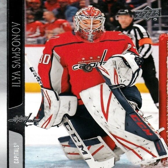 Ilya Samsonov (Washington) 2020/2021 Upper Deck Series 1 Card - Card Number 192 - Picture 1 of 2